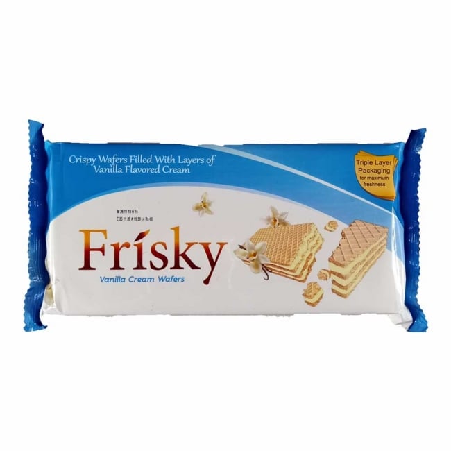 Frisky Vanilla Cream Wafers 75G