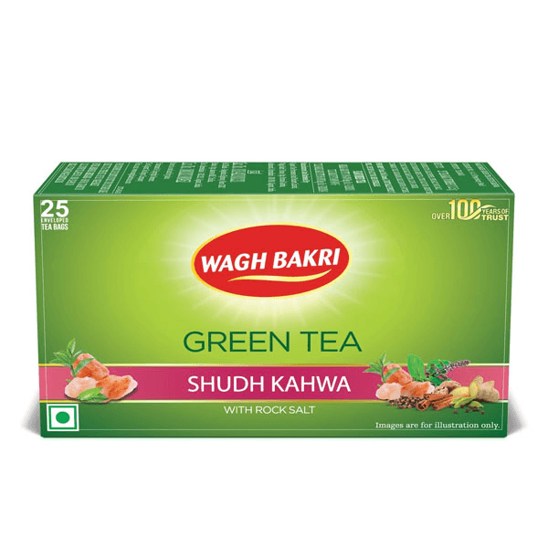 Wagh Bakri Kahwa Original Green Tea 25N