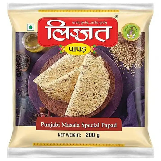 Lijjat Punjabi Masala Special Papad 5 ‘ / 7’ 200G