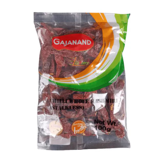 Gajanand Red Chilli Whole Stalkless 100G