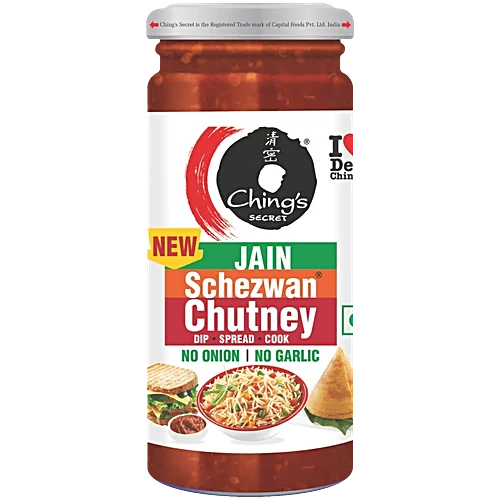 Ching’S Jain Schezwan Chutney No Onion No Garlic 250G