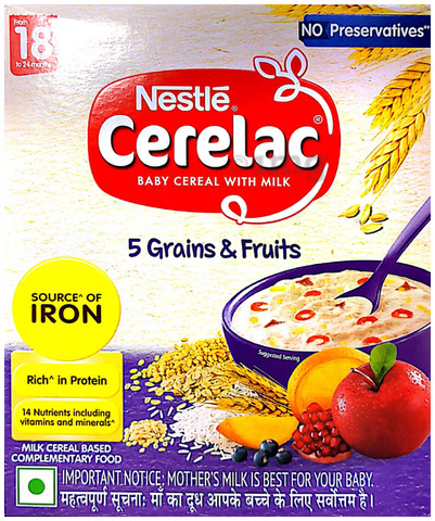 Cerelac 5 Grains & Veg 18+ 300Gm