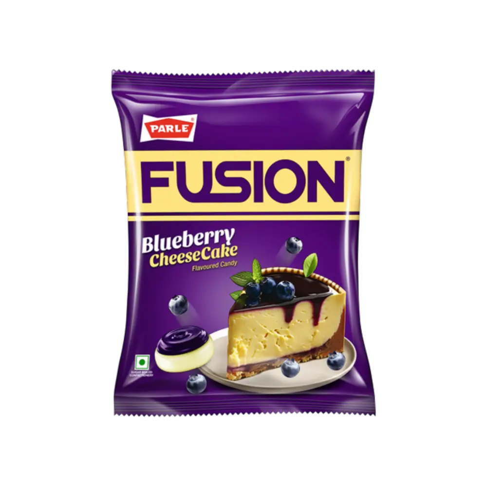 Parle Fusion Blueberry Cheesecake Flavoured Candy Pouch 198G