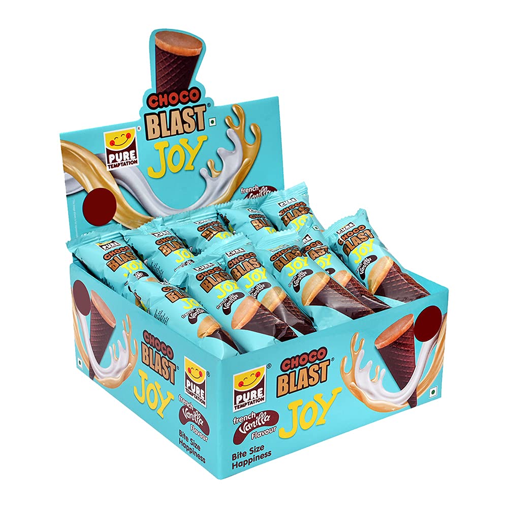 Chocoblast Joy French Vanilla Cone Shape Waffers 9G