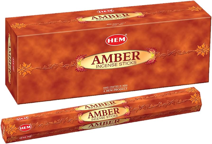 Hem Amber Incense 6Pack