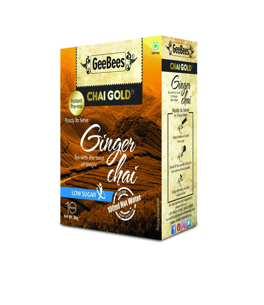 Geebees Ginger Chai Sweetened 10S 220G