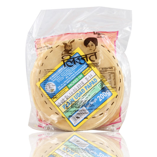 Lijjat Plain Udad Papad 5′ / 7′ 200G