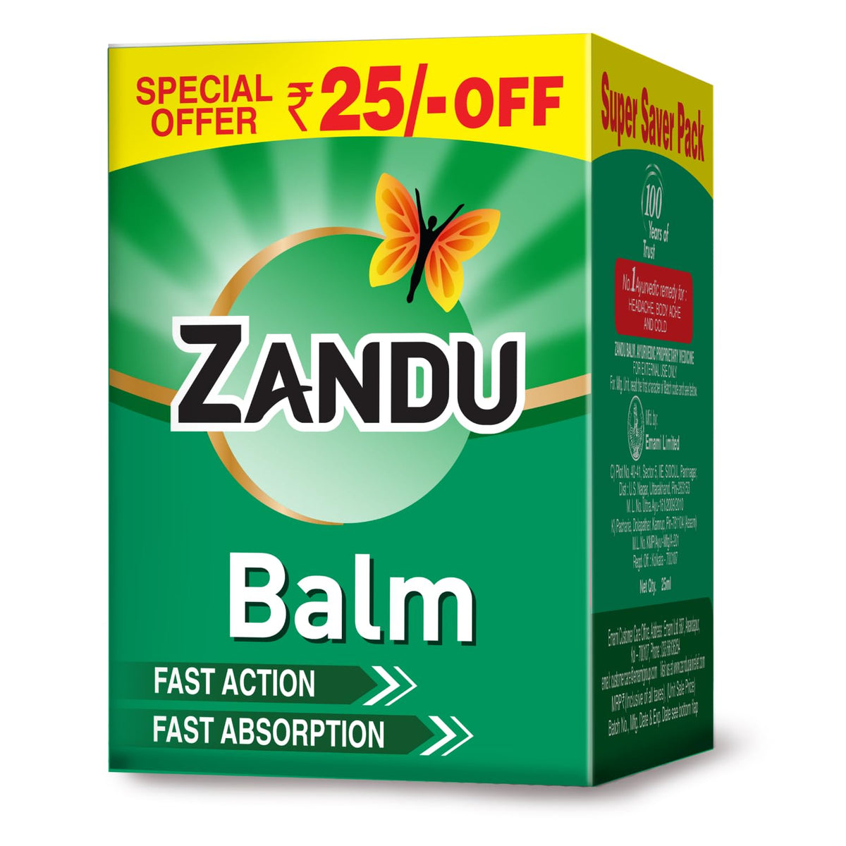 Zandu Balm Cream 25Ml