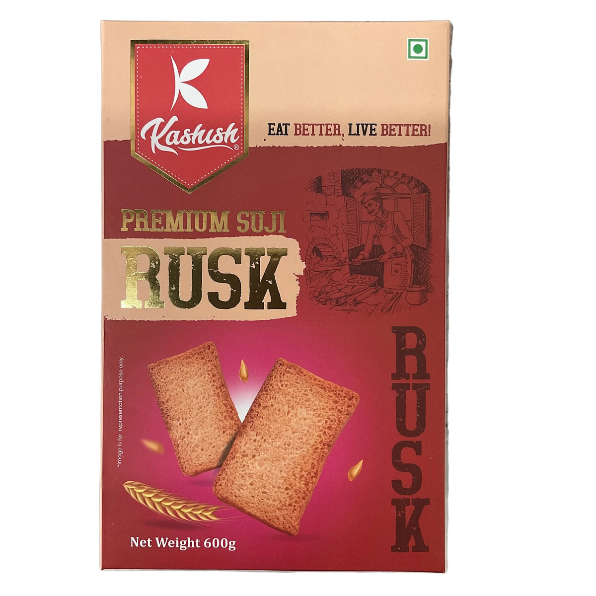 Kashish Premium Suji Rusk 600G