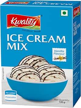 Kwality Vanila Flavour Ice Cream Mix 100G
