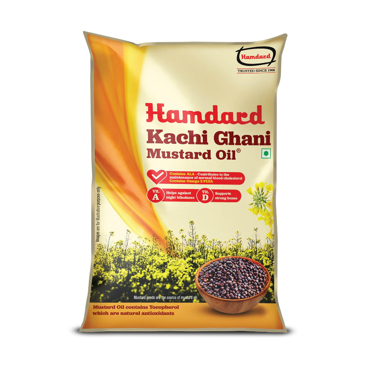 Hamdard Kachi Ghani Mustard Oil 910Ml/1Ltr