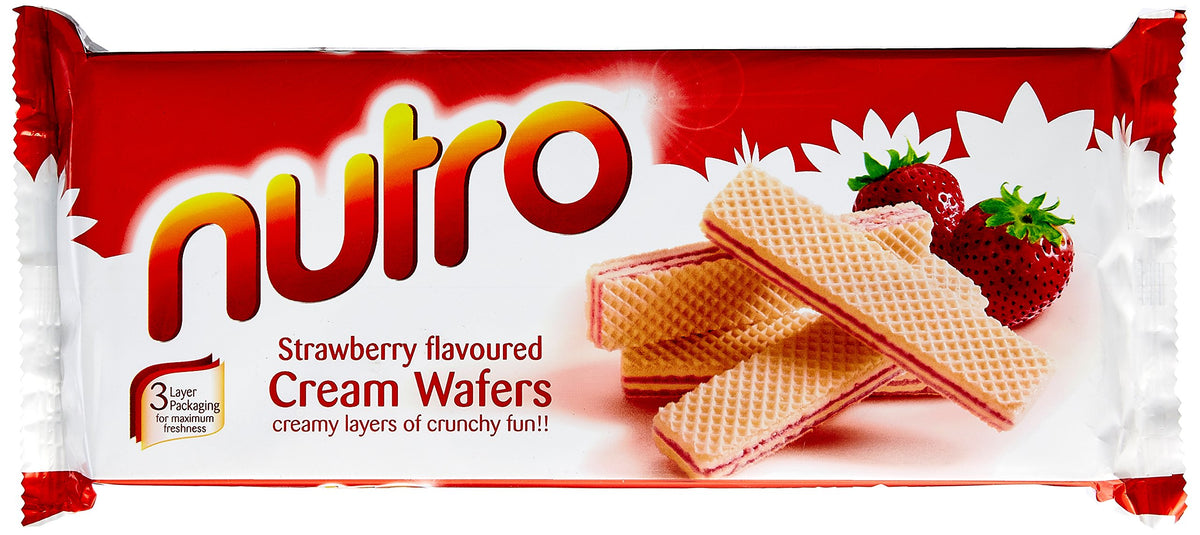 Britannia Nutro Strawberry Kreme Wafers 150G