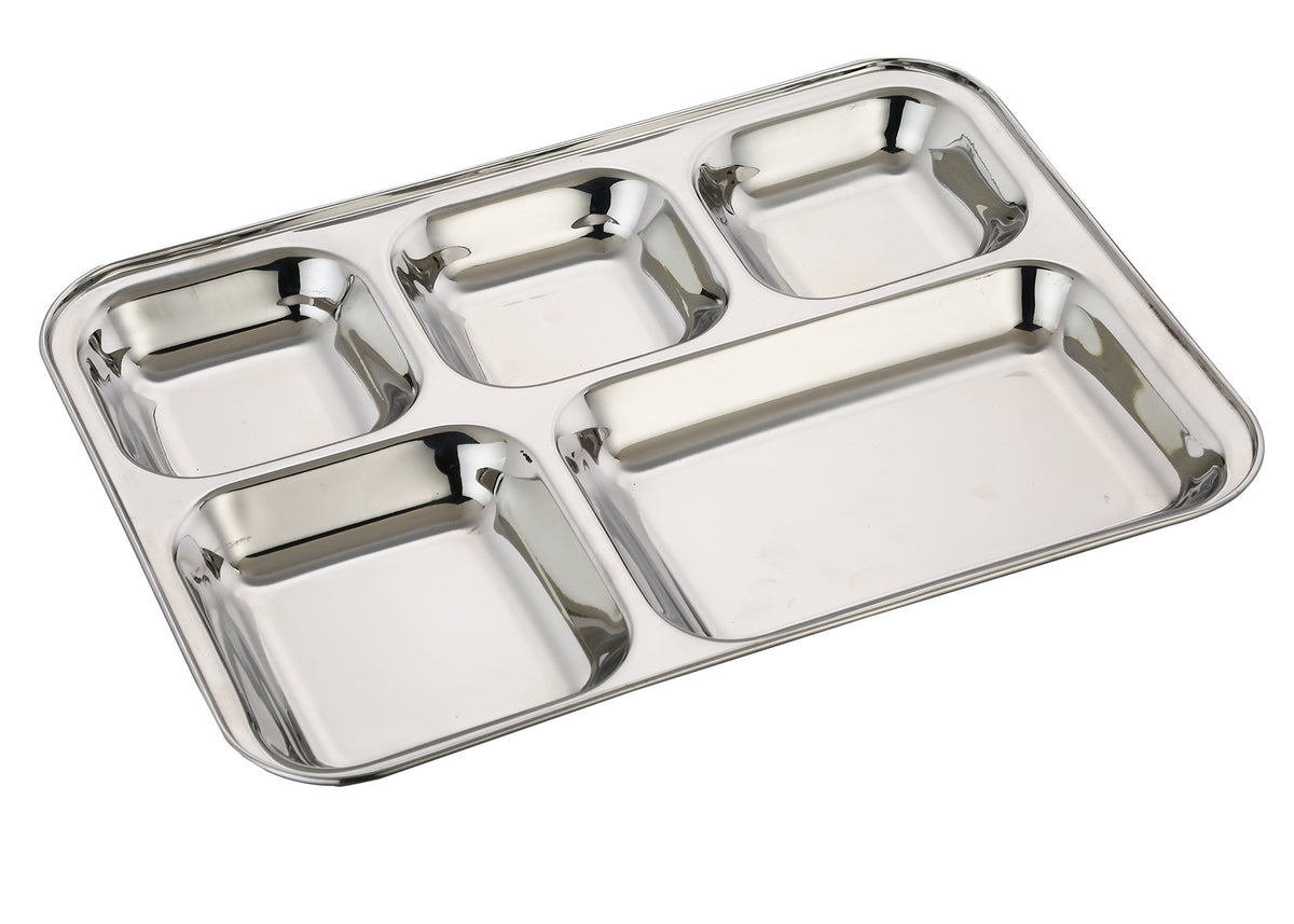 Ss Plate 5 Compartment Ea