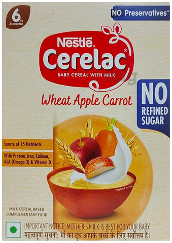 Cerelac Wheat Apple Carrot 6+