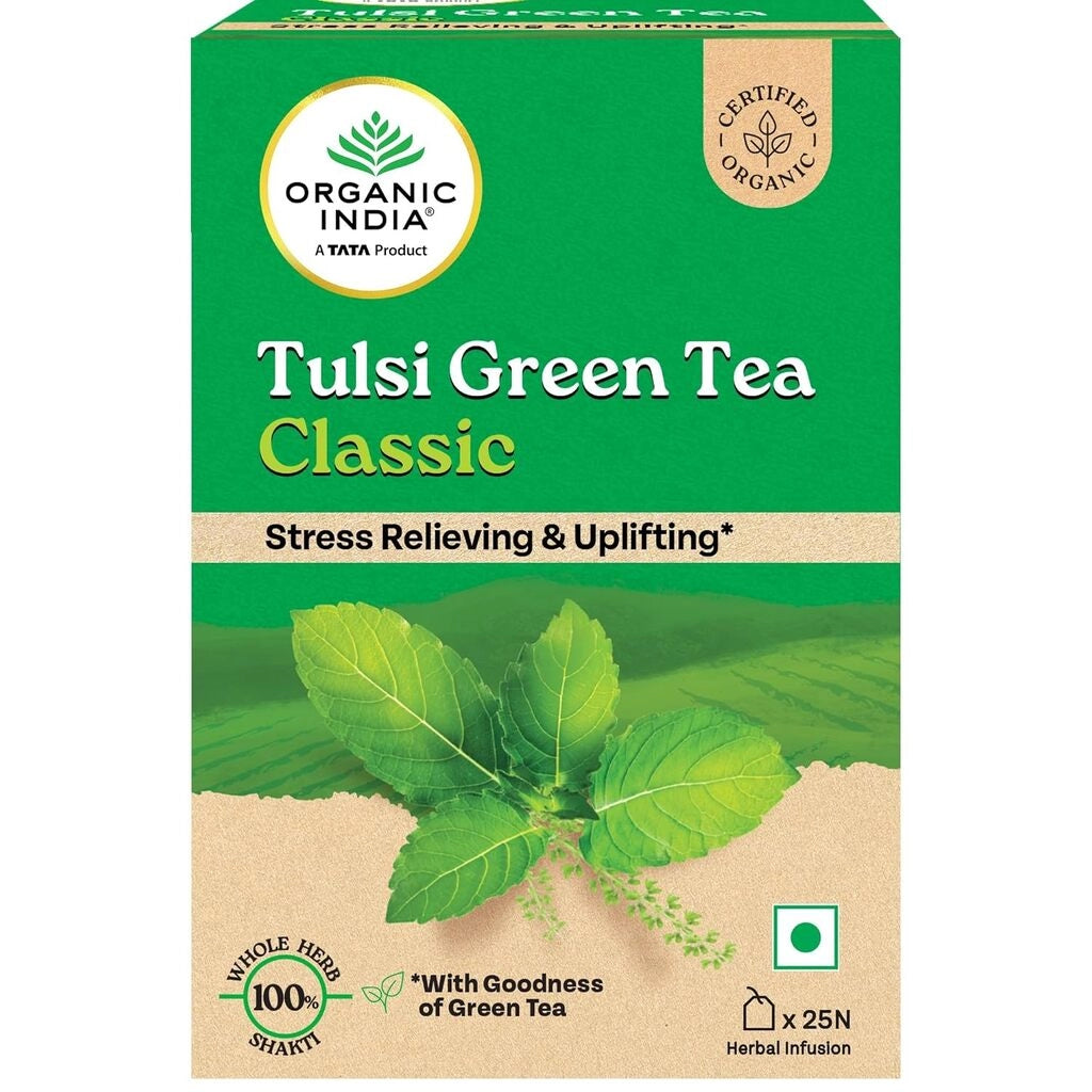 Organic India Tulsi Green Tea Classic 25Bags 47.5G