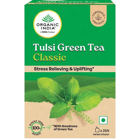 Organic India Tulsi Green Tea Classic 25Bags 47.5G