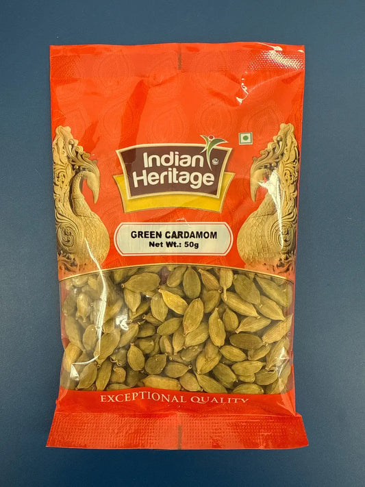 Indian Heritage Green Cardamom 50G