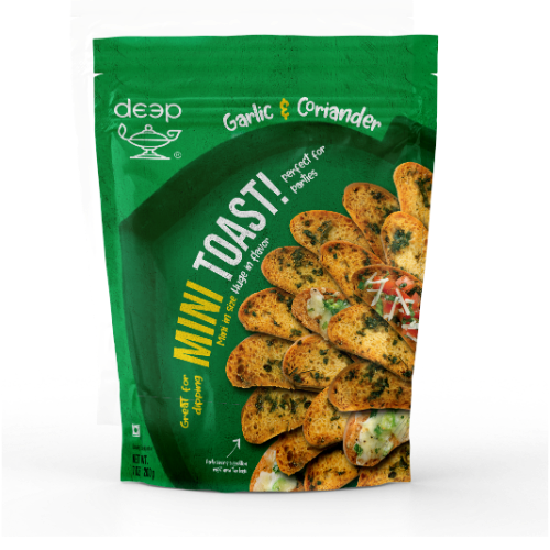 DEEP GARLIC CORIANDER MINI TOAST