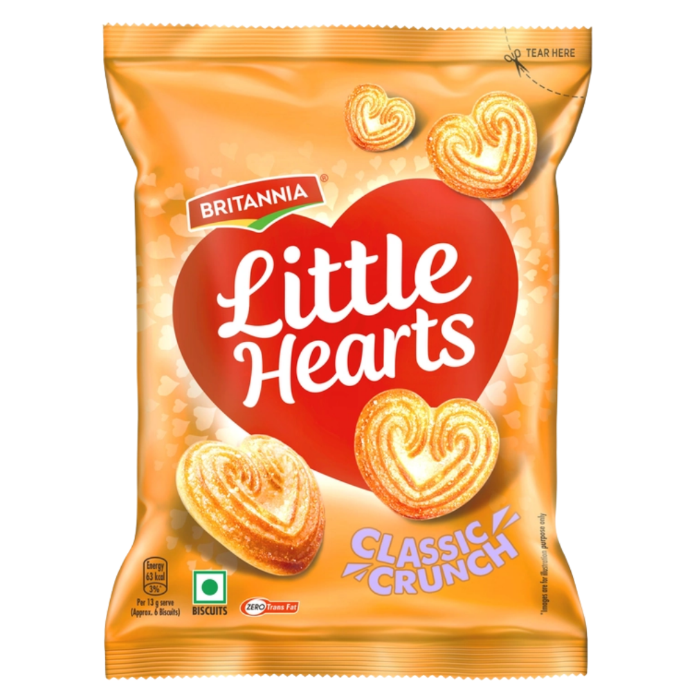 Britannia Little Hearts 75G