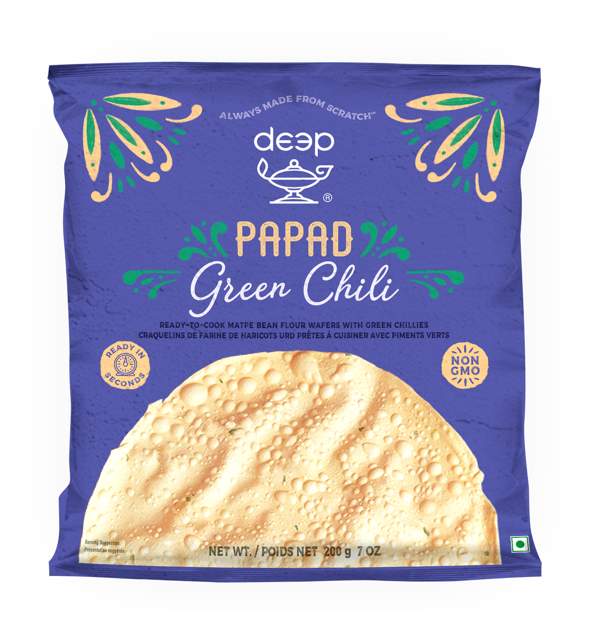 DEEP GREEN CHILLI PAPAD