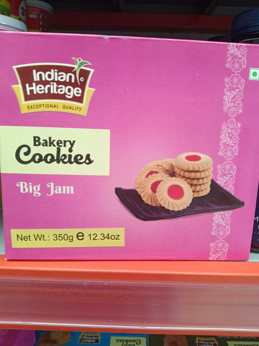 Indian Heritage Big Jam Cookies 350Gm