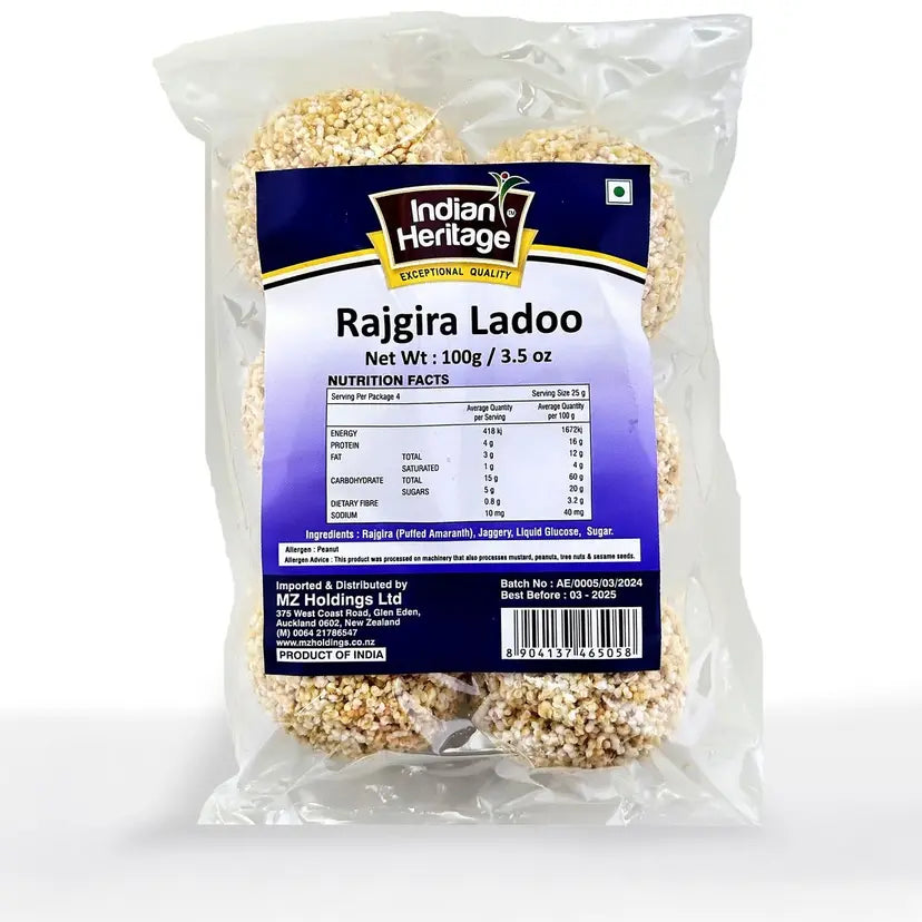 Indian Heritage Rajgira Ladoo 100G
