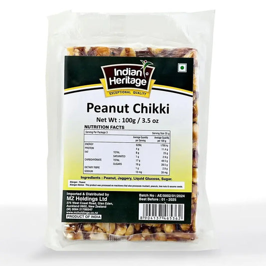 Indian Heritage Peanut Chikki 100G