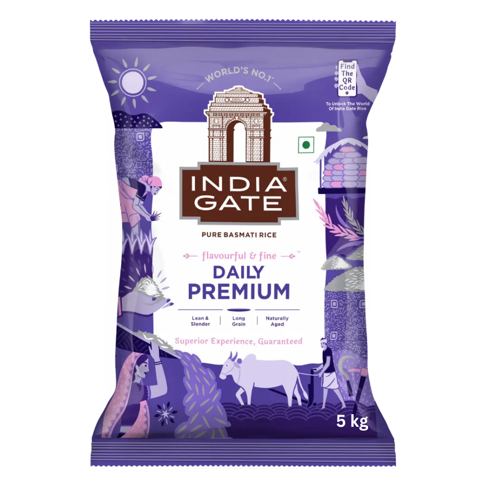 India Gate Daily Premium Basmati Rice 5Kg