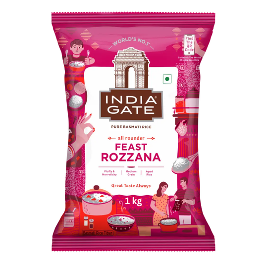India Gate Feast Rozana Basmati Rice 1Kg