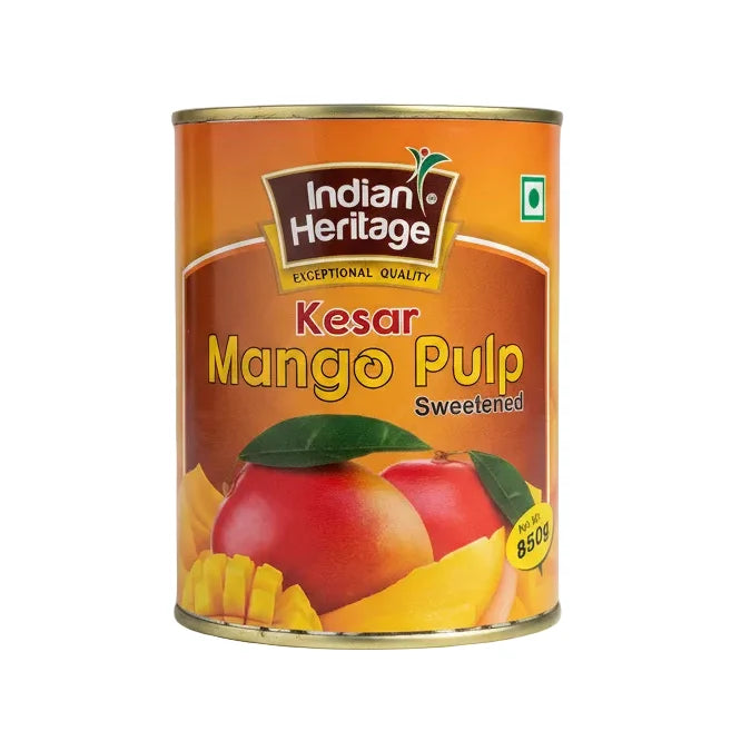 Indian Heritage Kesar Mango Pulp 850Gm