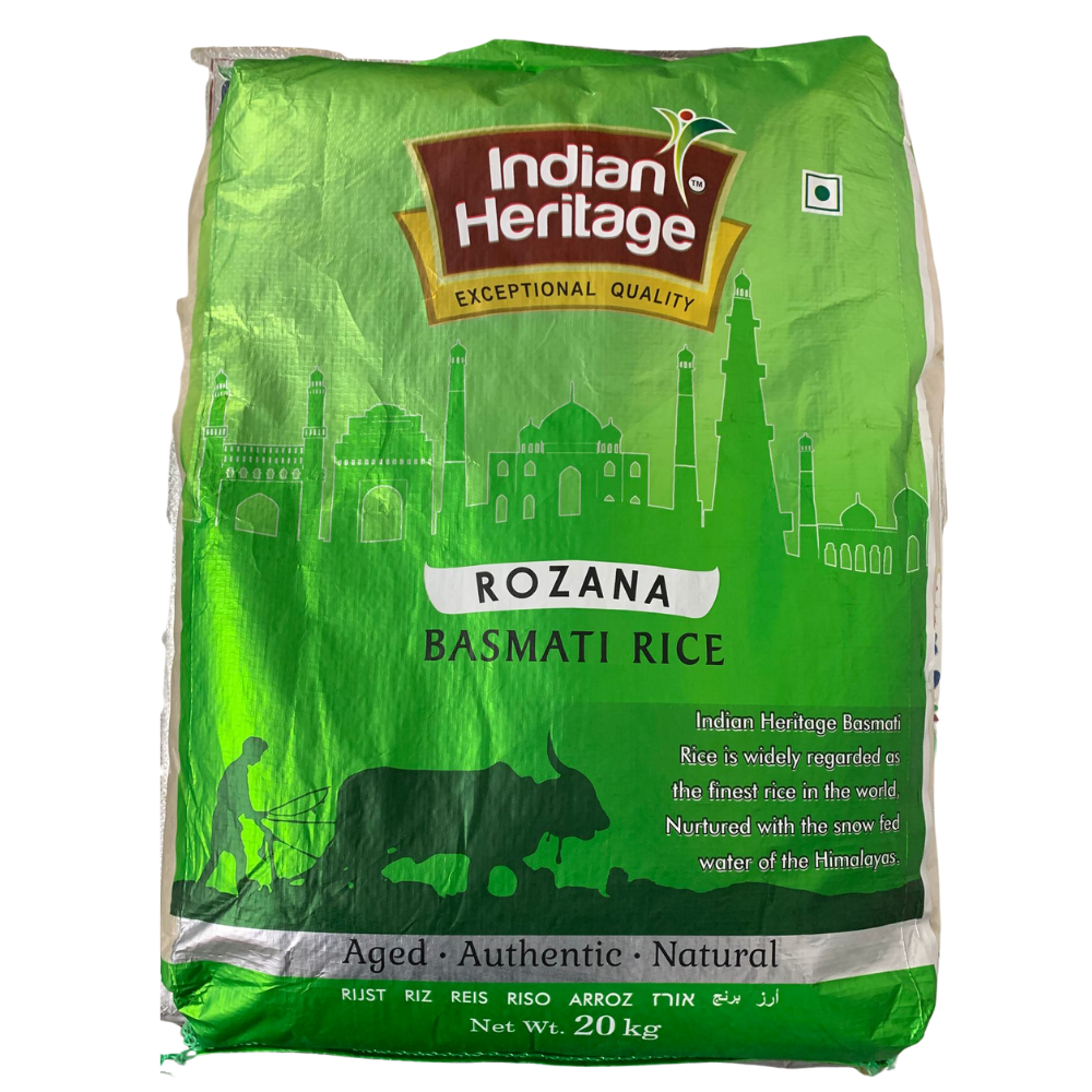 Indian Heritage Rozana Basmati Rice 20Kg