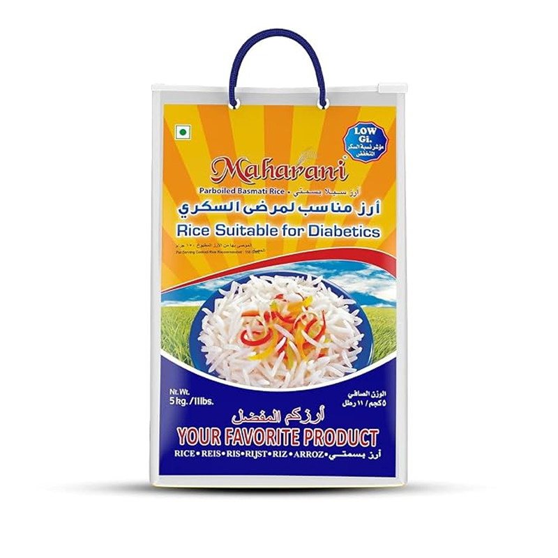 Maharani Parboiled Basmati Rice Suitable for Diabetics 5Kg
