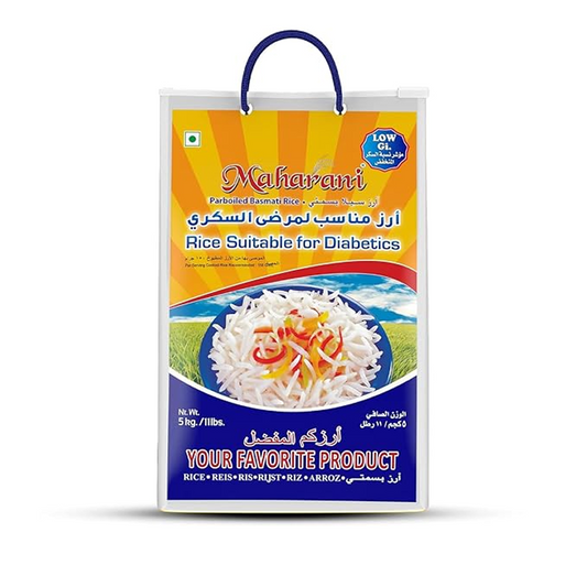 Maharani Parboiled Basmati Rice Suitable for Diabetics 5Kg