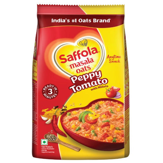 Saffola Peppy Tomato Masala Oats 500Gm