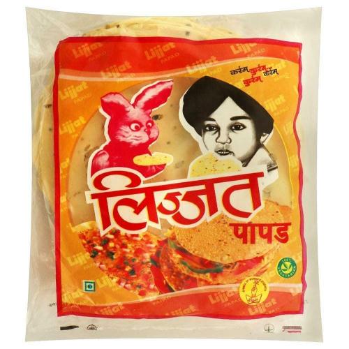 Lijjat Red Chillies Papad 5”/7” 200G