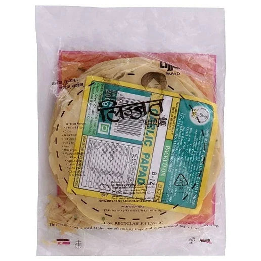 Lijjat Garlic Papad 5′ / 7 ‘ 200G