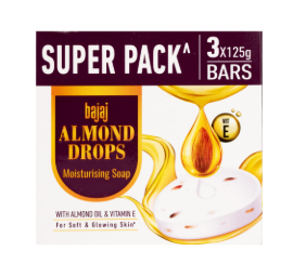 Bajaj Almond Drop Soap 3X125G
