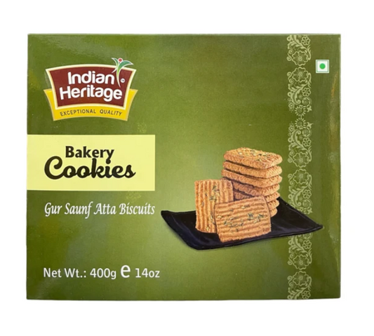 Indian Heritage Gur Saunf Atta Biscuits 350G
