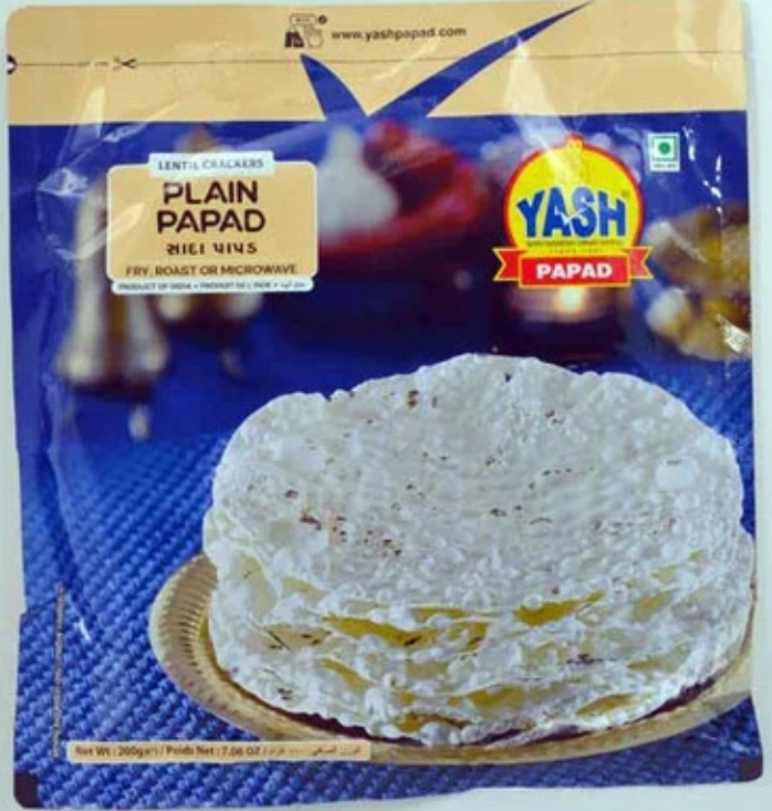 Yash Plain Udad Papad 200G
