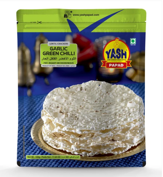 Yash Green Chilli Papad 200G