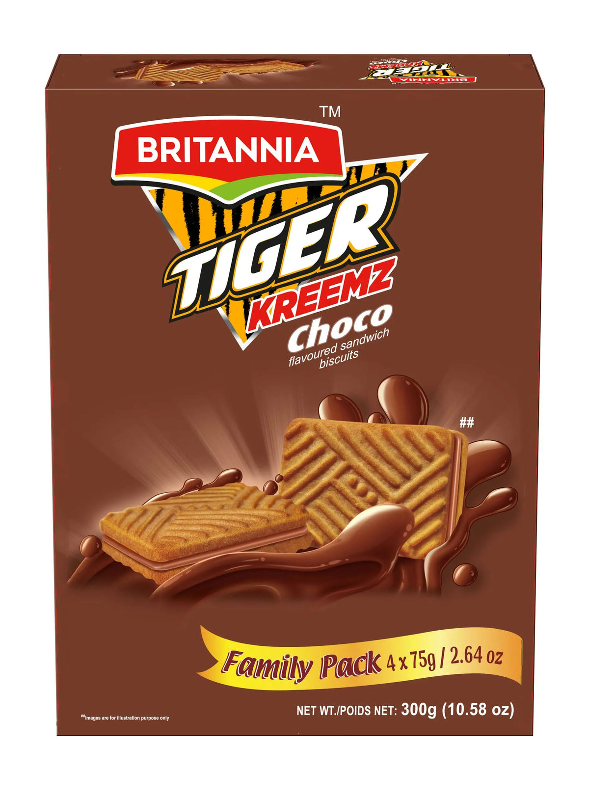 Britannia Tiger Kreemz Choco 4X 75G – 300G