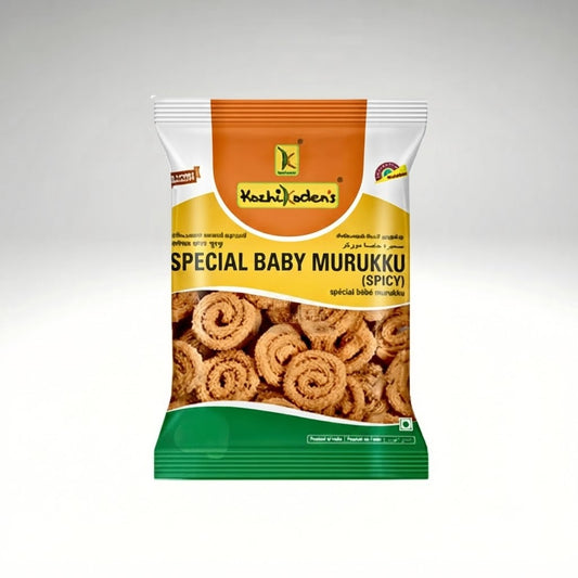 Kozhikodens Spicy Baby Muruku Spicy 400G