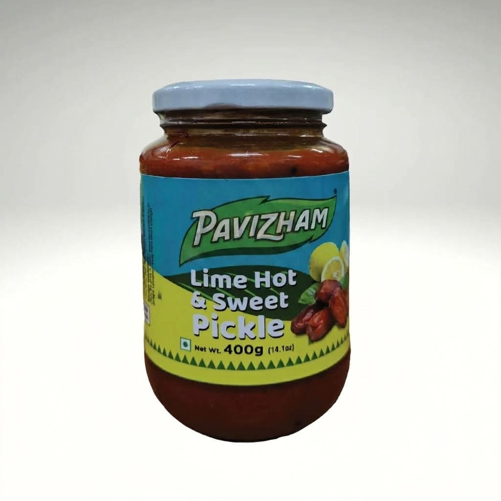 Pavizham Lime Hot & Sweet Pickle 400G