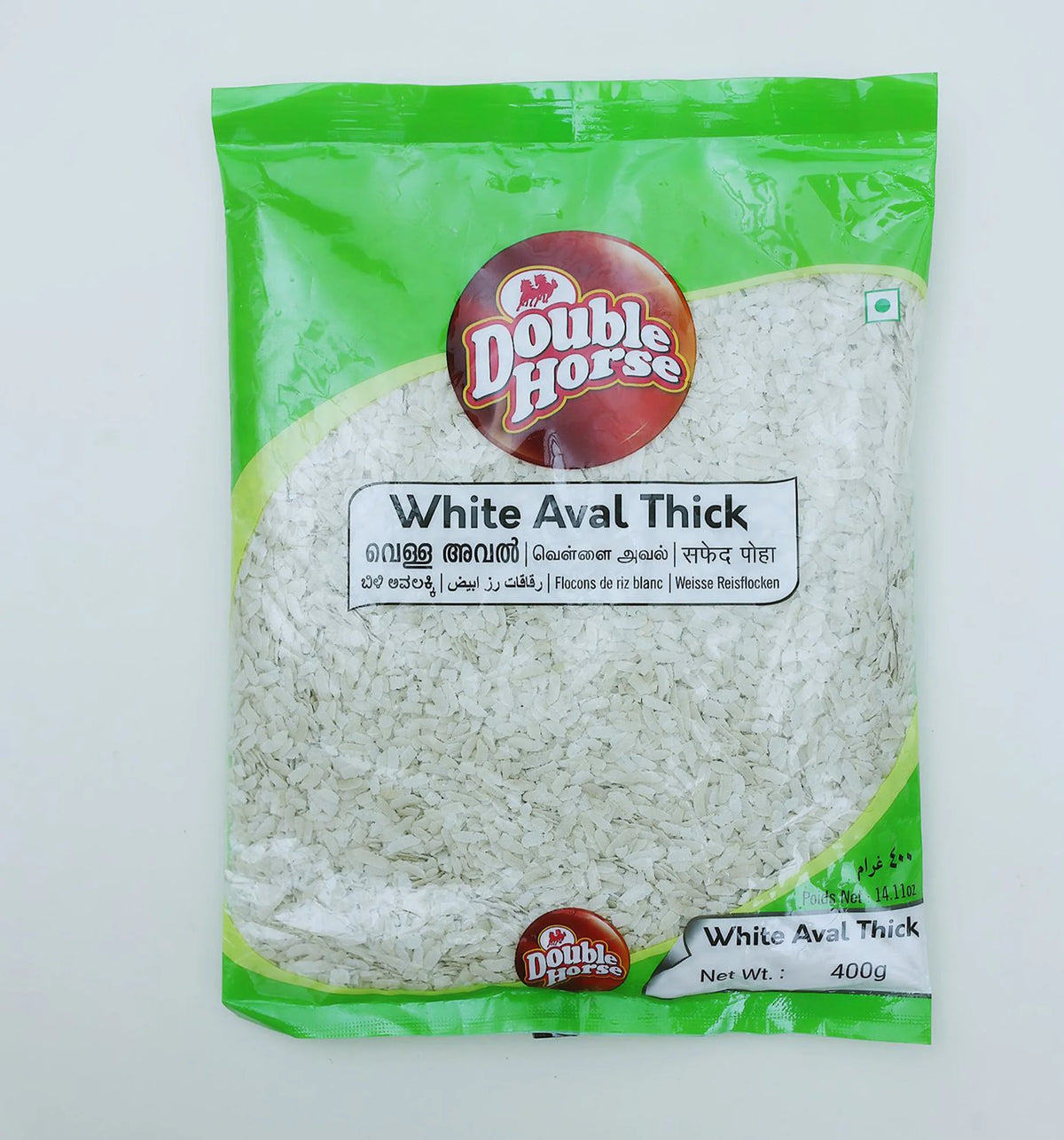Double Horse White Aval Thick 400Gm