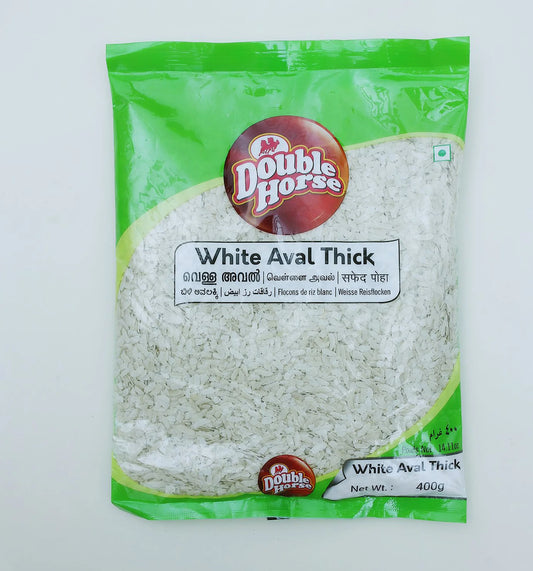 Double Horse White Aval Thick 400Gm