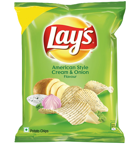 Pepsico Lays American Style Cream & Onion Chips 52.9G
