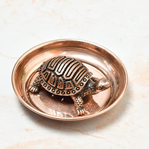 Copper Tortoise Wth Plate