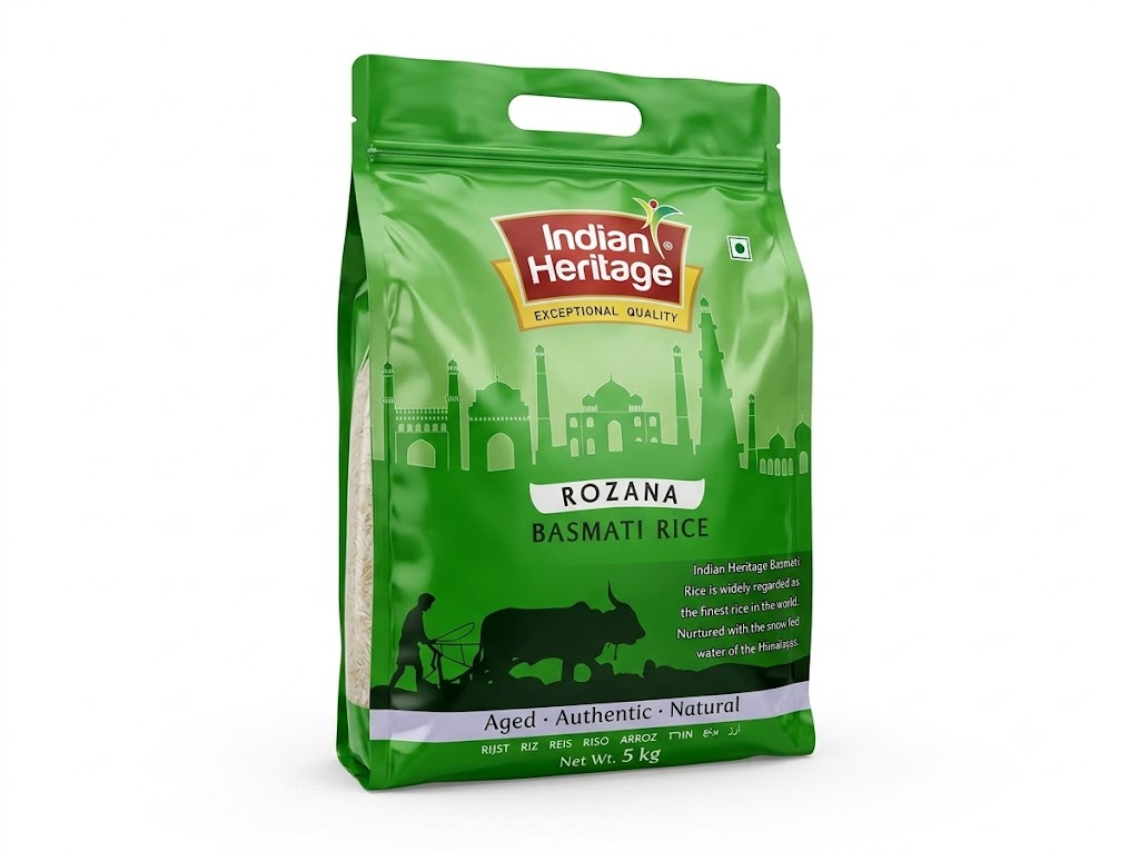 Indian Heritage Rozana Basmati Rice 5Kg