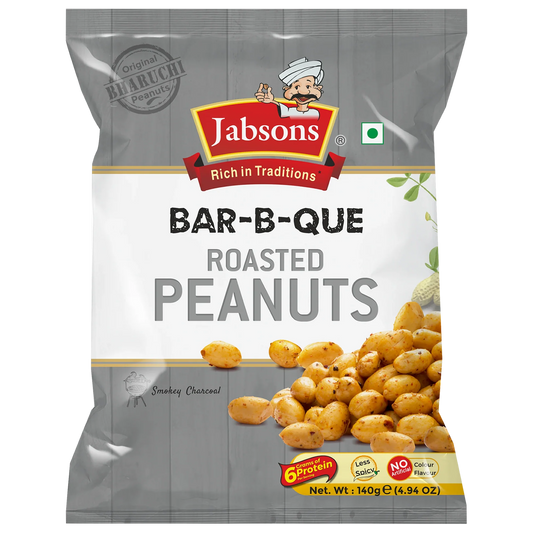 Jabsons Bbq Roasted Peanuts 140Gm