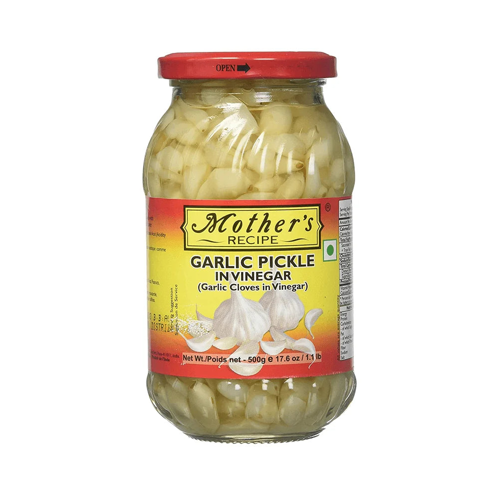 Mothers Garlic Pickle In Vinegar 500Gm